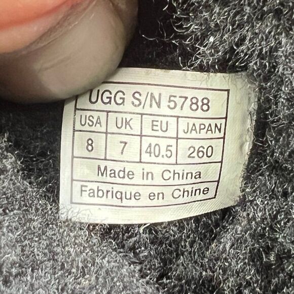 UGG Gallatin Boots Mens Size 8 Black Leather Buckle Motorcycle Moto Biker Winter main image 8